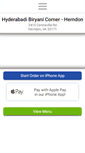 Mobile Screenshot of hyderabadibiryanicornerva.com